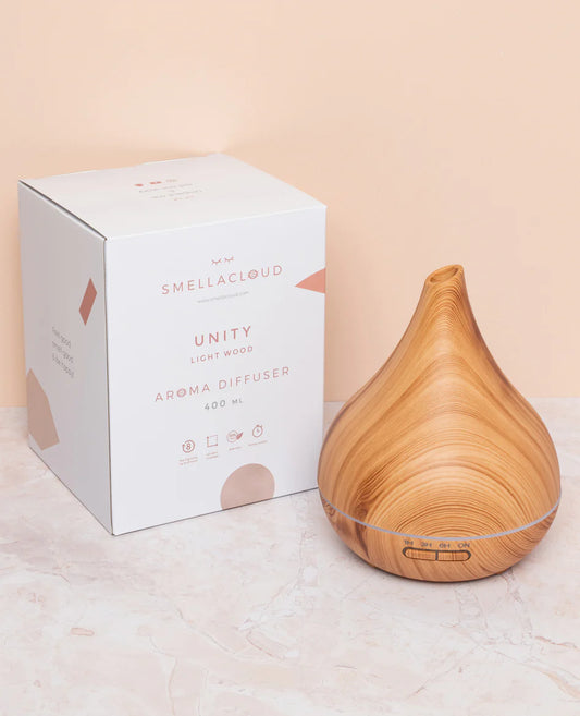 Unity - Geurwolkje® Aroma Diffuser - Licht hout - 400 ml